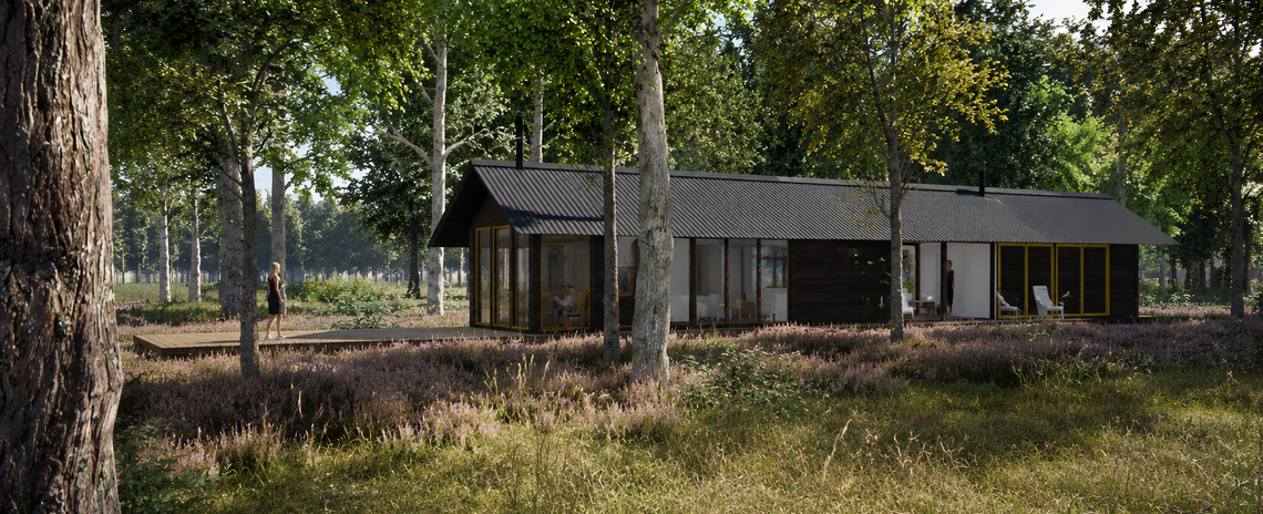 Schuurwoning door architect