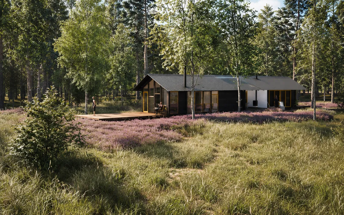 Schuurwoning door architect