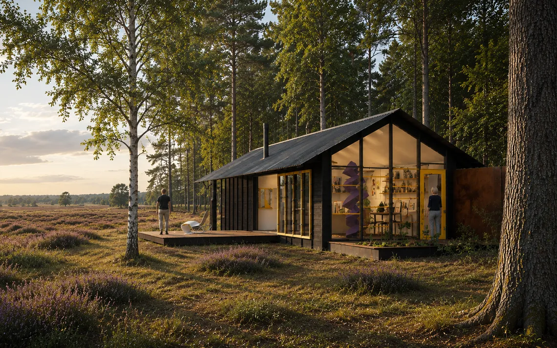 Schuurwoning door architect