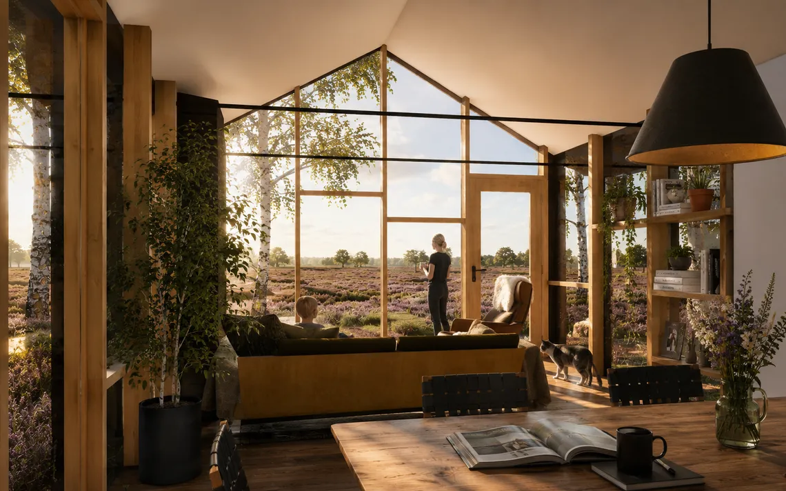 Schuurwoning door architect