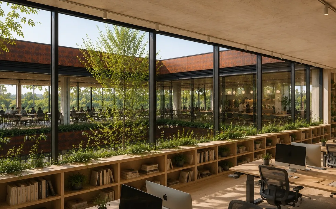 kantoor architect natuur patio 