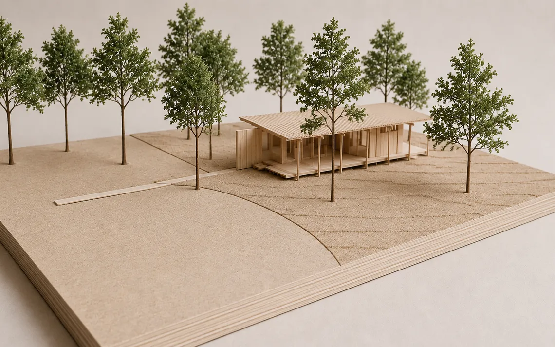 architecuur maquette valantiewoning prefab 