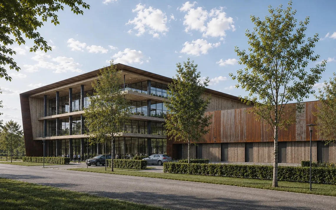 karakter kantoor en prodcutiebedrijf door LAM architects